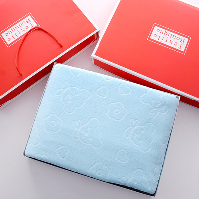 浴巾超细纤维70*140男女礼盒装年会礼品浴巾柔软强吸水沙滩巾速干