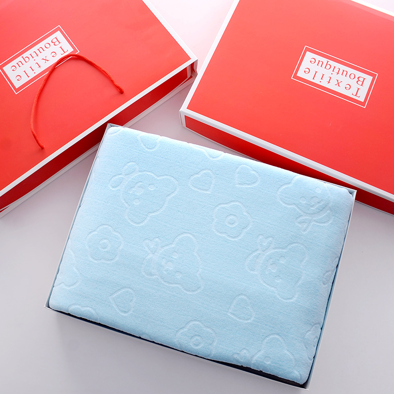 浴巾超细纤维70*140男女礼盒装年会礼品浴巾柔软强吸水沙滩巾速干