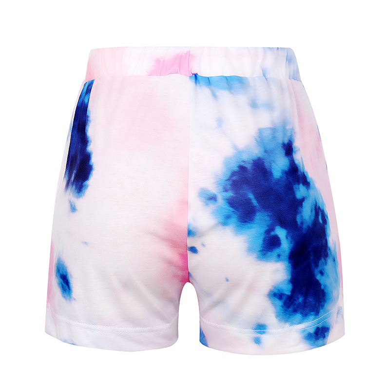 Printed Tie Dye Short Sleeve Shorts Two-piece  NSZH28700