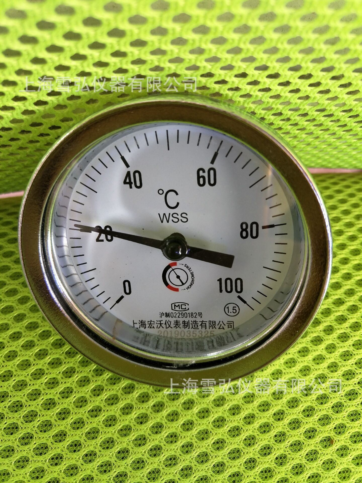 WSS双金属温度计 锅炉轴向温度计0-100°