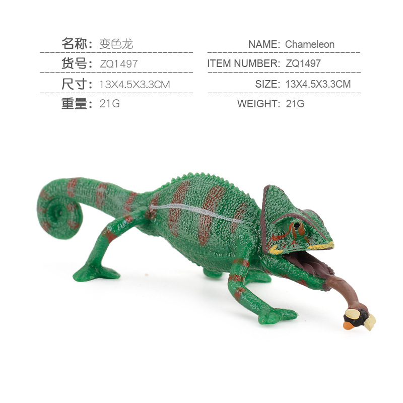 Simulación DE LOS NIÑOS diversión ciencia y educación anfibio lagarto camaleón más traje sólido decoración estática Juguetes