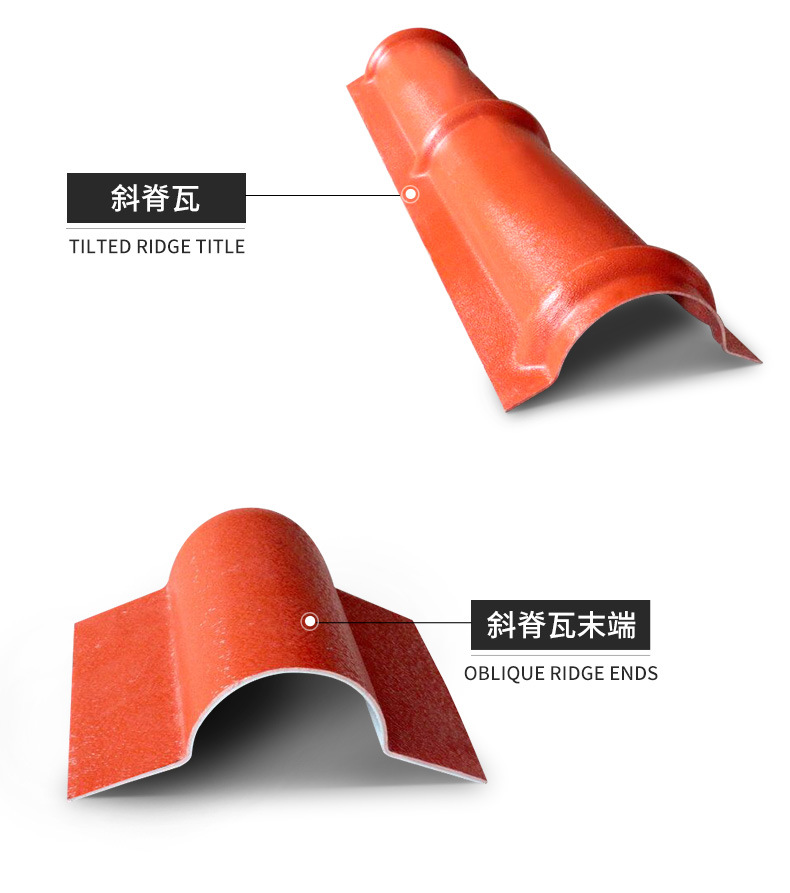 ASA合成树脂瓦配件 正脊瓦 滴水 仿古屋檐装饰瓦 堵头瓦品类齐全-阿里巴巴
