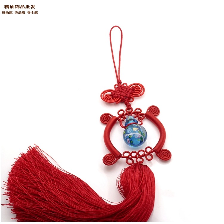 中国精油饰品网天蓝色水中花琉璃精油瓶车挂10.jpg