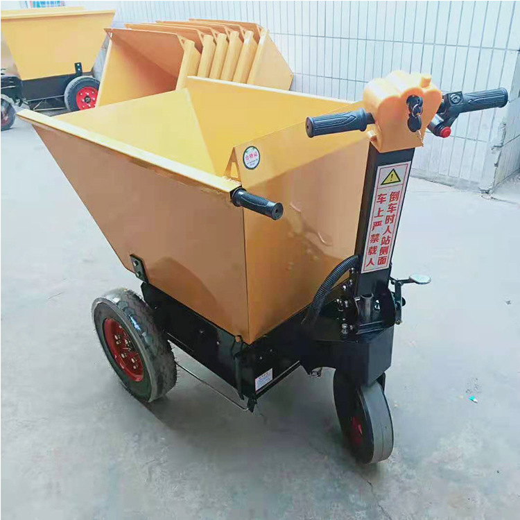 小型电动灰斗车 电动手推灰斗三轮车 可进入电梯电动三轮车