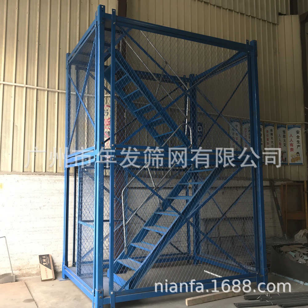 工地施工组合式安全梯笼 基坑通道护笼式爬梯 框架式梯笼
