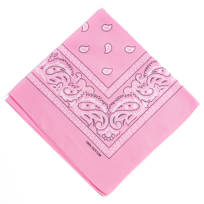 Bandanas directas de fábrica transfronteriza Paisley multifuncional de anacardo flor cuadrada bufanda de algodón deportes al aire libre