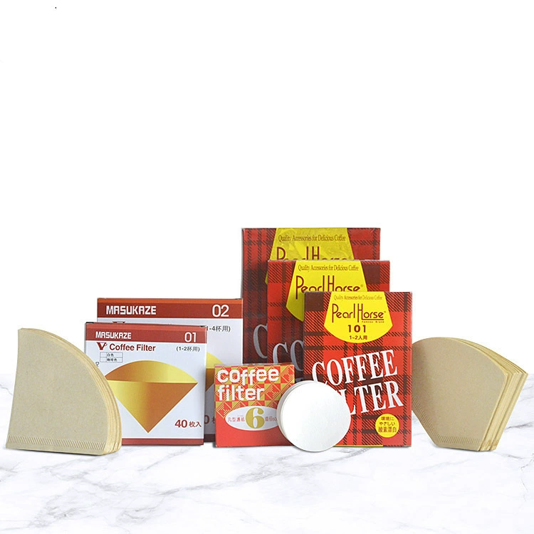 Оптовая прямые продажи сырой древесной массы конус 101 фильтр для кофе бумага V01 V 02 102 Мока горшок падение льда фильтровальная бумага 103