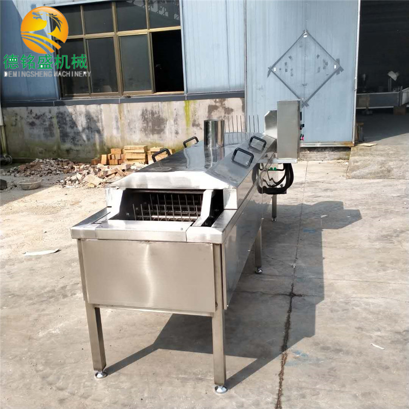 天津塘沽油果子油炸生产线 全自动油条油炸机 自动翻面早餐油条机