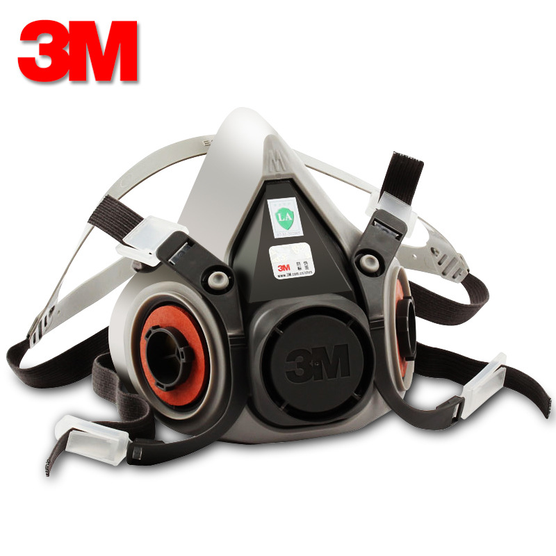 3M6100 media máscara de tamaño pequeño Anti-Virus máscara anti-industrial polvo campana necesita ser utilizado con filtro caja de filtro de algodón