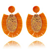 Fashionable earrings, accessory, European style