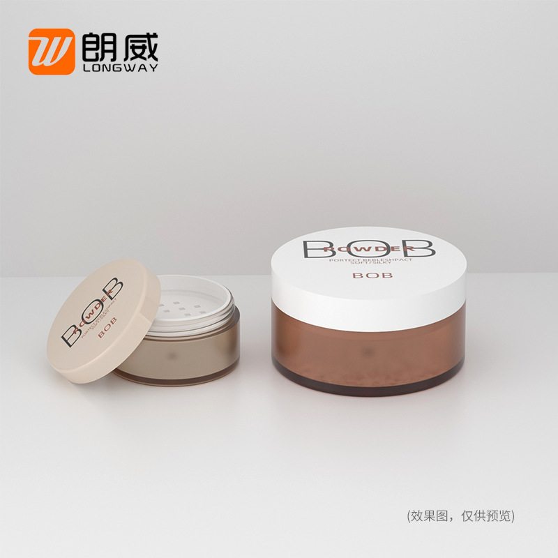50g caja de polvo suelto transparente (con soplo) herramientas de belleza portátiles de viaje cosméticos caja de sub-embalaje materiales de sub-embalaje