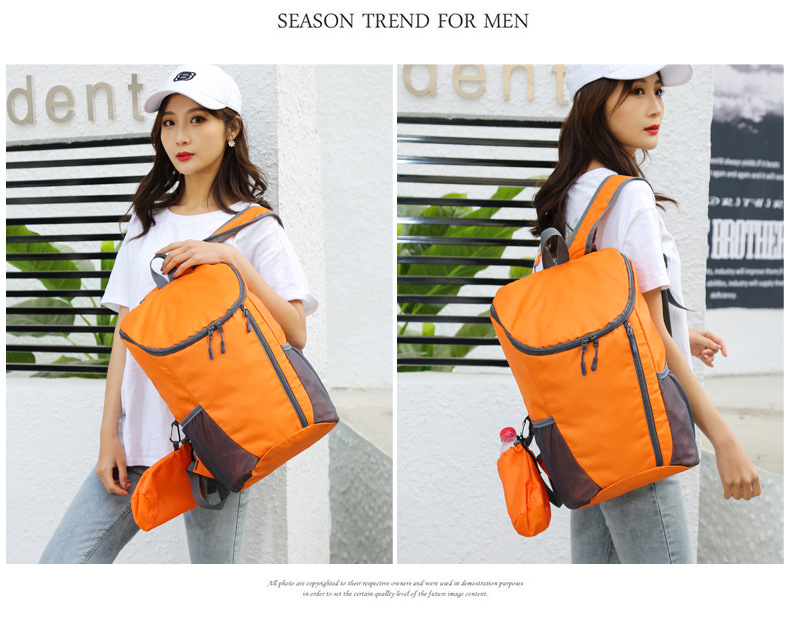 Sports Solid Color Square Zipper Functional Backpack display picture 7