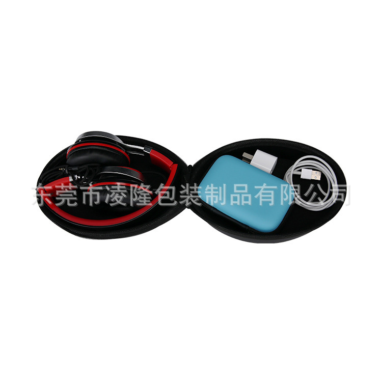 高端头戴式耳机包 抗震防压防水大耳机收纳盒 蓝牙耳机盒制作logo