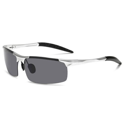 8177 Fishing Polarized Photochromic Aluminum Magnesium Sunglasses Original Manufacturer Day and Night Dual-Use Driving Cycling Goggles