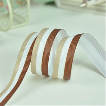 Yao Ming cinta de tres colores a rayas cinta de impresión cinta DIY ropa accesorios textiles accesorios para el cabello decoración 6 colores