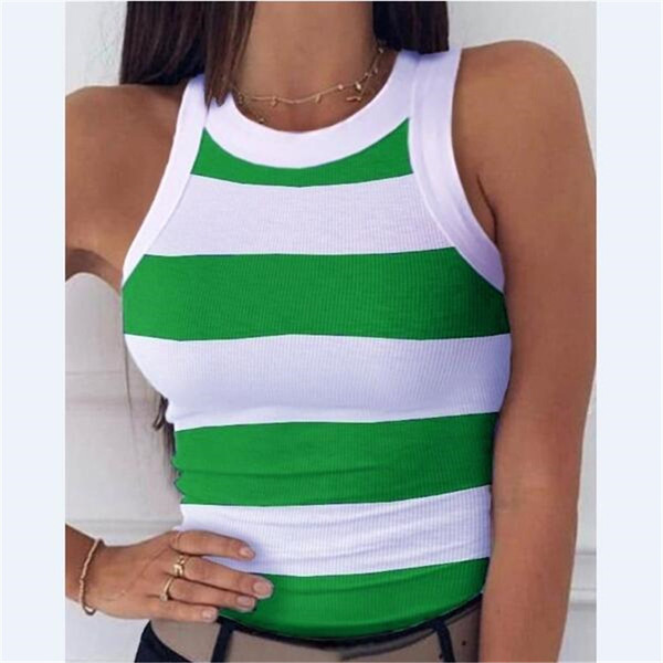 sexy summer T-shirt with a round collar