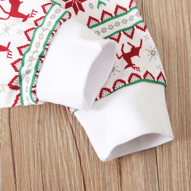 Weihnachten Kinder und mädchen Weihnachten Elch Langarm T-shirt + Hose 2 stück homewear kinder set_voghion.com