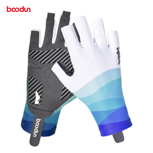 Boodun/Boodun New Fishing Gloves, Sun-protective Lightweight Breathable Fingerless Fishing Gloves with Non-slip Design for Rock Fishing