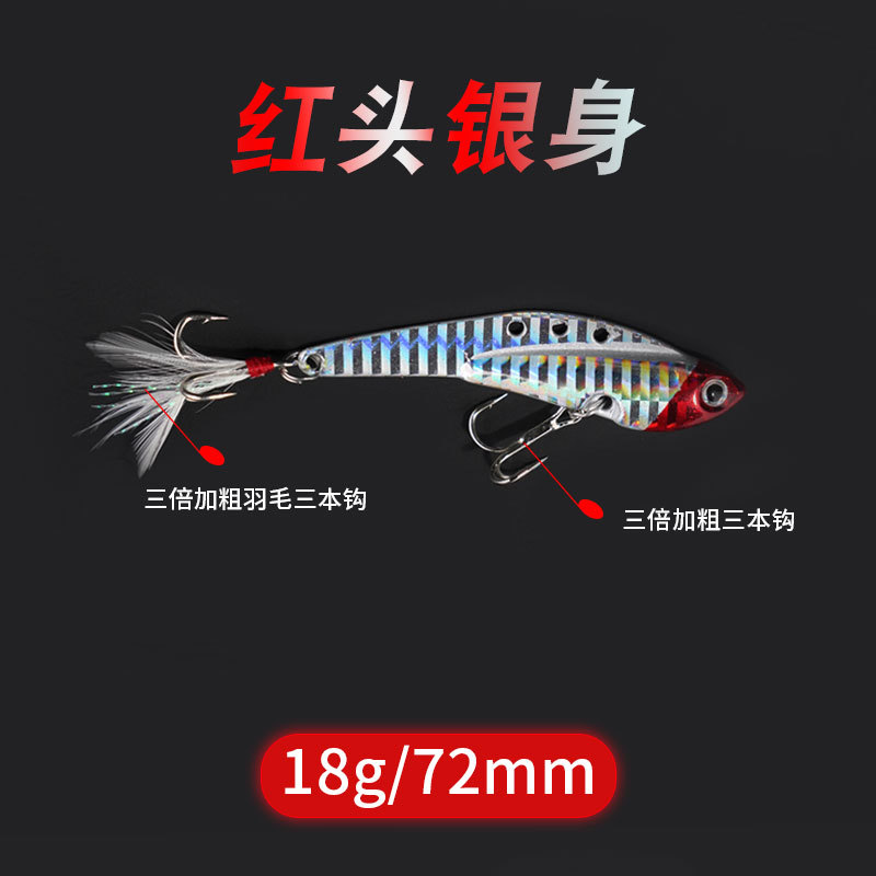 6 Colors Metal Blade Baits Sinking VIB Lures Spinner Baits Fresh Water Bass Swimbait Tackle Gear