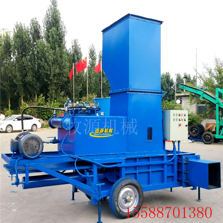 宜昌全自动青饲料套袋打包机 玉米秸秆压块机 干秸秆套袋打包机