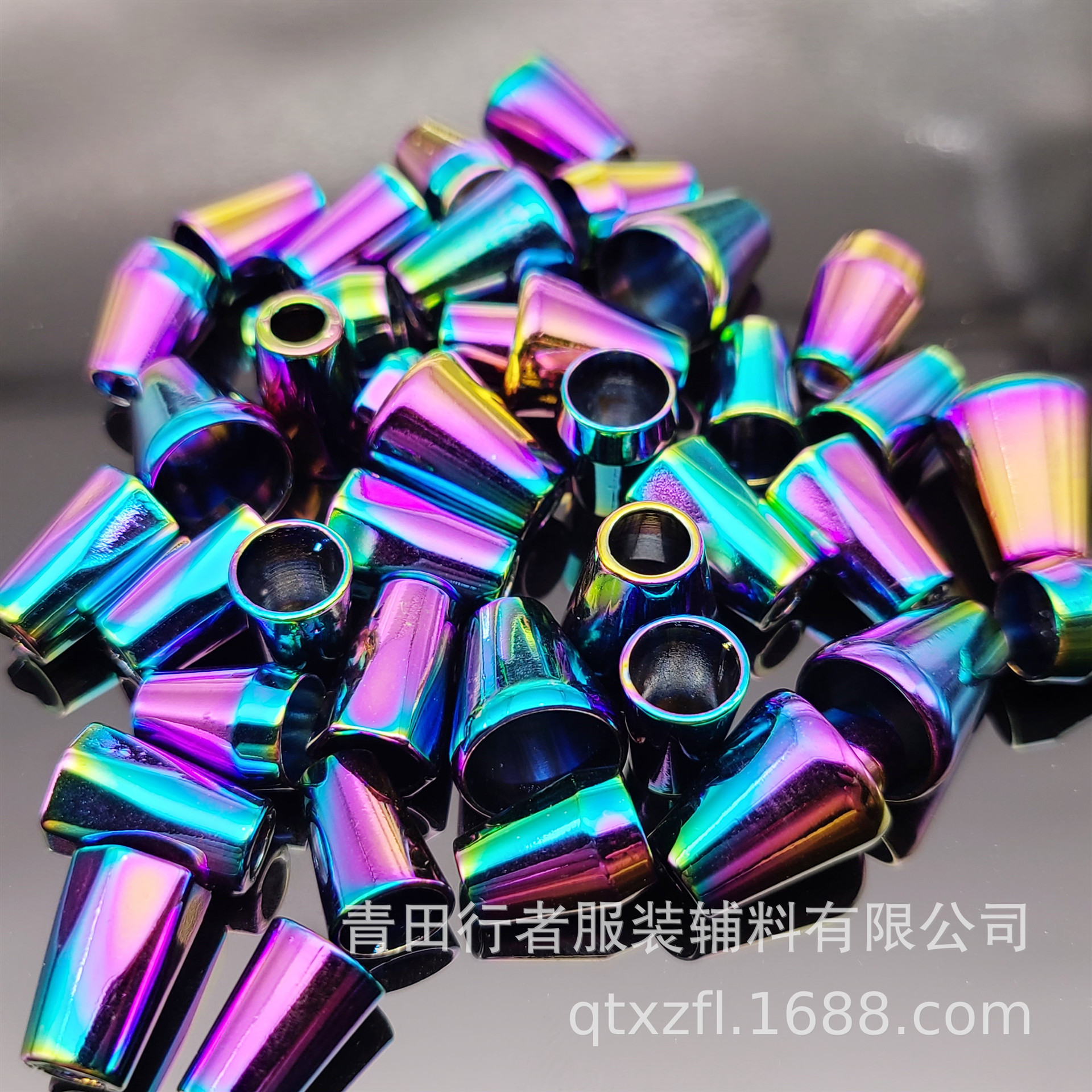 幻彩金属吊钟羽绒服衣帽吊扣配件箱包绳扣金属止滑扣松紧调节纽扣