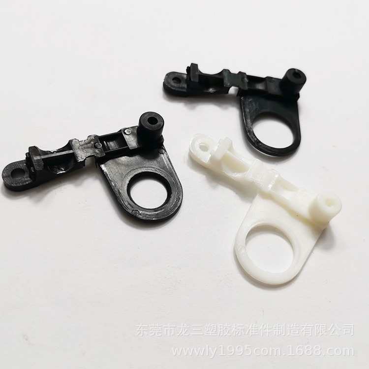 龙三厂家供应3分/4分欧规压线板  塑料固线器 台灯线夹现货