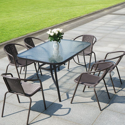 鋼化戶外折疊桌玻璃奶茶桌戶外餐飲家具折疊桌休閑方桌廠家直銷