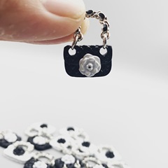 Dollhouse Miniature Kitchen Food Play Model Photography Prop Mini Metal Purse DIY Accessory