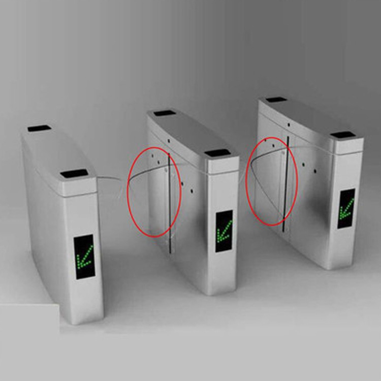 学校门禁管理系统_校园出入口控制挡板 亚克力平翼闸挡板