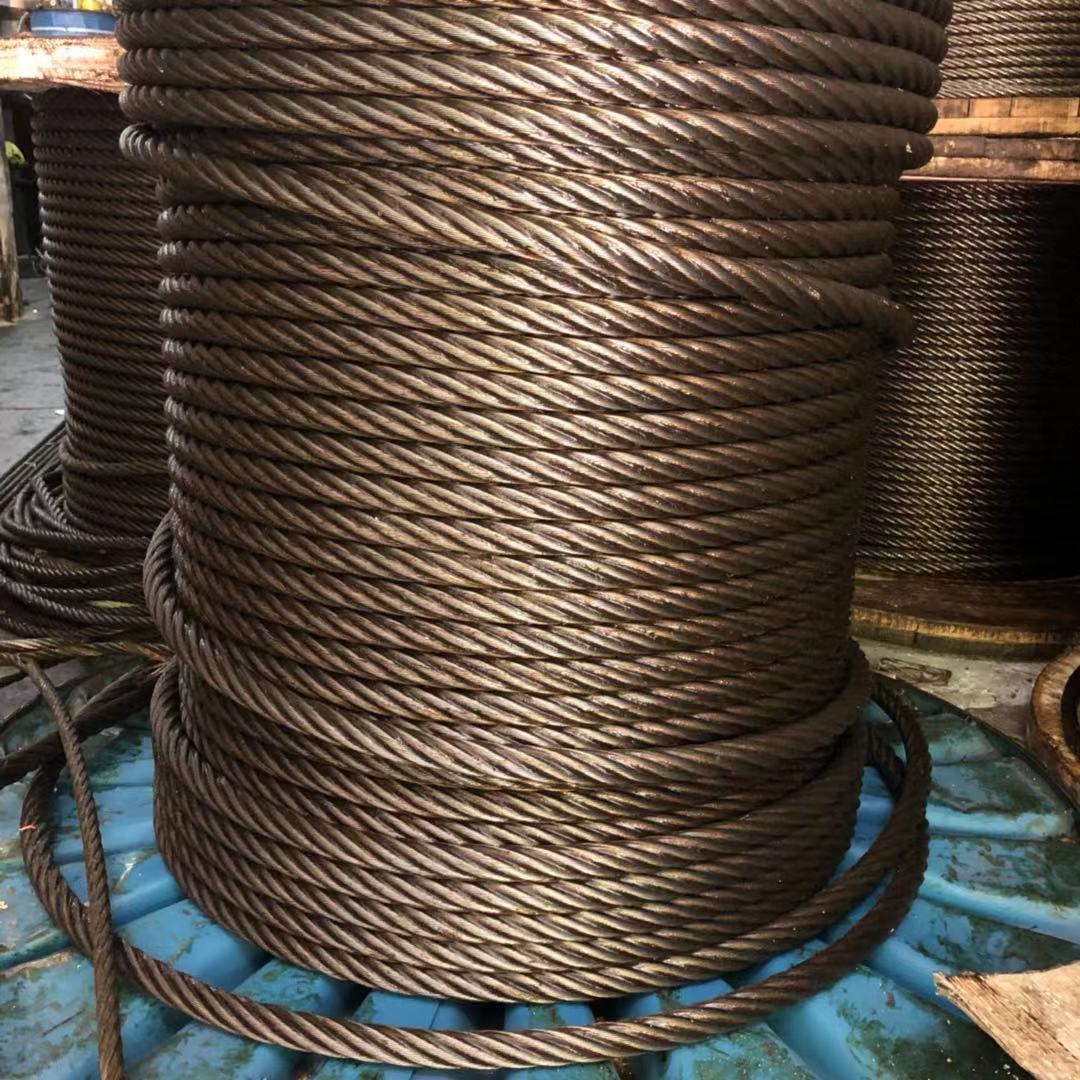 起重钢丝绳/带油钢丝绳/光面钢丝绳24mm/油钢丝绳/吊麻绳