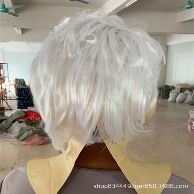 Viejo hombre máscara tocado Halloween nuevo viejo hombre peluca fábrica Ventas Directas Calvo viejo hombre cabeza horror máscara