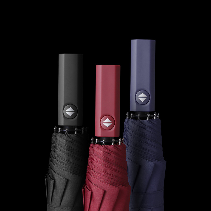 2020新款全自動雨傘定制三折廣告傘折疊刻字umbrella定做logo禮品