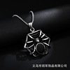 Necklace stainless steel, pendant hip-hop style, accessory, European style, simple and elegant design