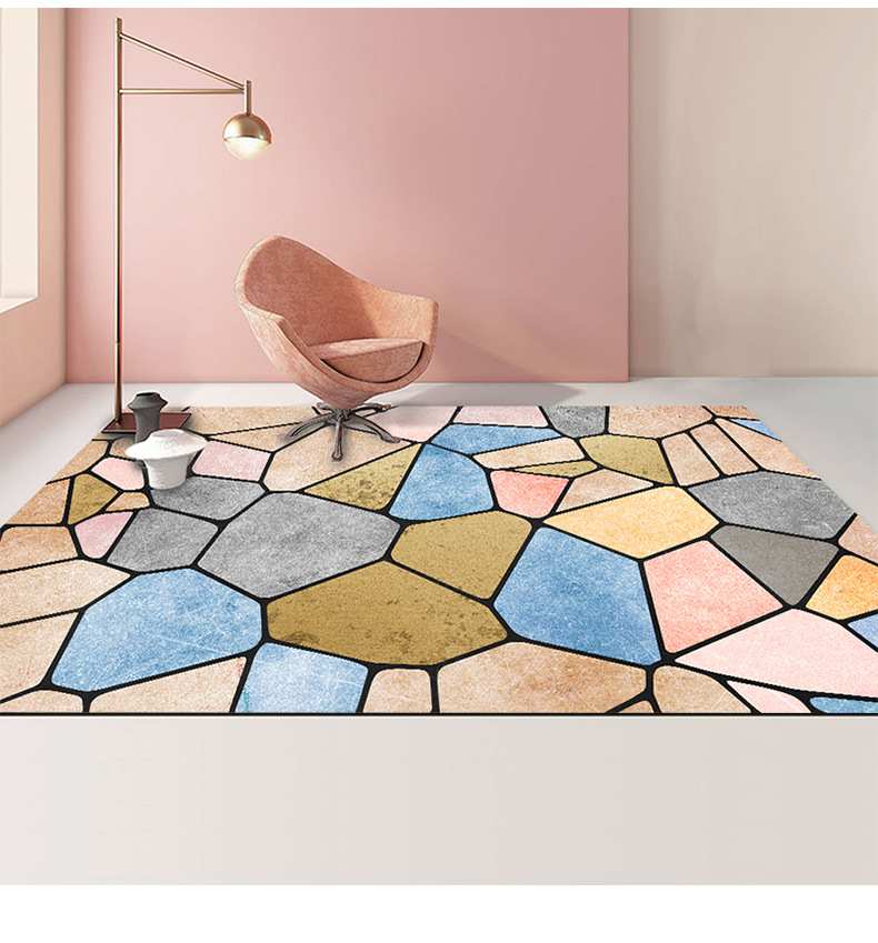 印花地毯,长方形地毯,北欧轻奢地毯,客厅地毯,厨房地垫,儿童爬行毯