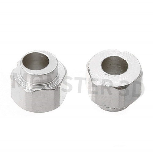 Nut for 3D Printer, Carbon Steel Plated with Nickel, Hexagonal Eccentric Pillar, V-Slot Inner Hole 5MM, Stainless Steel Engraving Machine Offset Hole Accessory