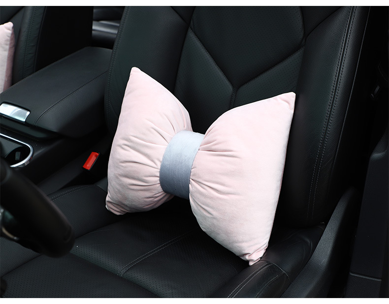 Car headrest waist Dutch velvet neck pillow new Li velvet does not shrink and does not fade car headrest