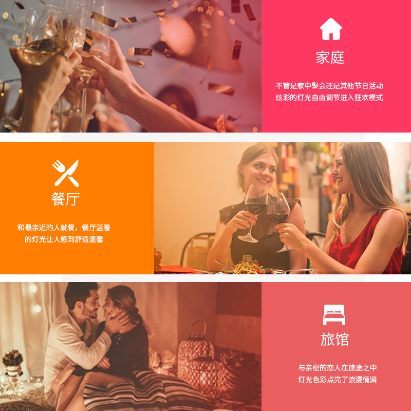 Yiweilian bombilla RGB bombilla de control remoto inteligente bombilla colorida bombilla Alexa