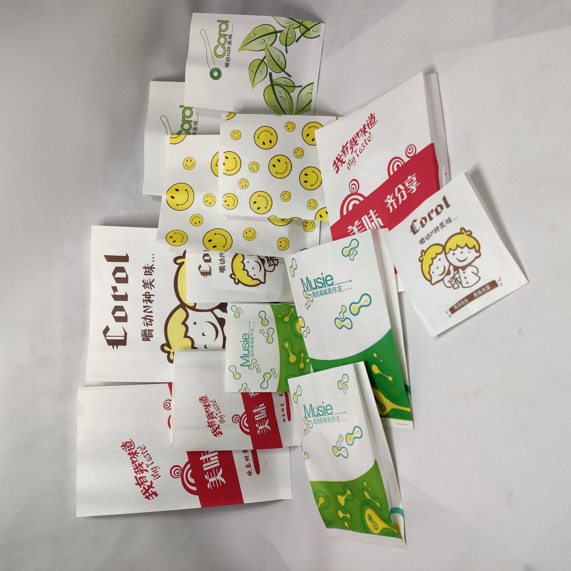 防油纸袋 手抓饼小吃袋子 炸鸡脖鸡翅鸡排一次性打包袋 定做包邮