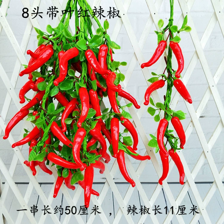 Vegetable model pendant fruit and vegetable window fake vegetable corn chili pepper, garlic decoration farmhouse fake fake