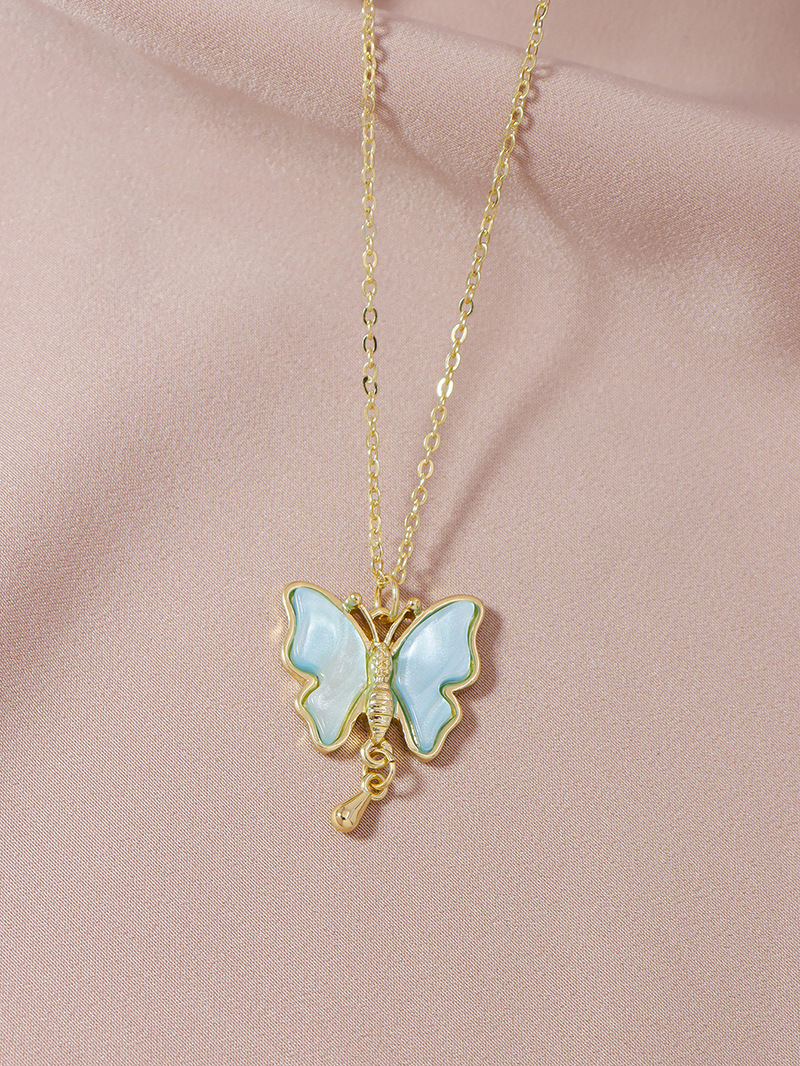 Fashion cute butterfly womenu0027s necklace wholesale