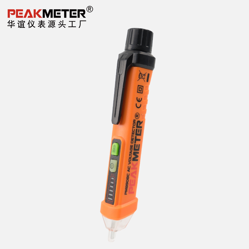 华谊PEAKMETER非接触式测电笔PM8908C感应电笔断线电工维修查断点