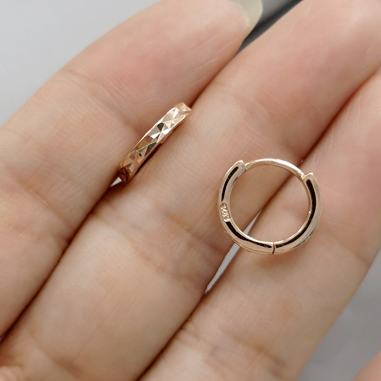 EH601778车花素银耳扣