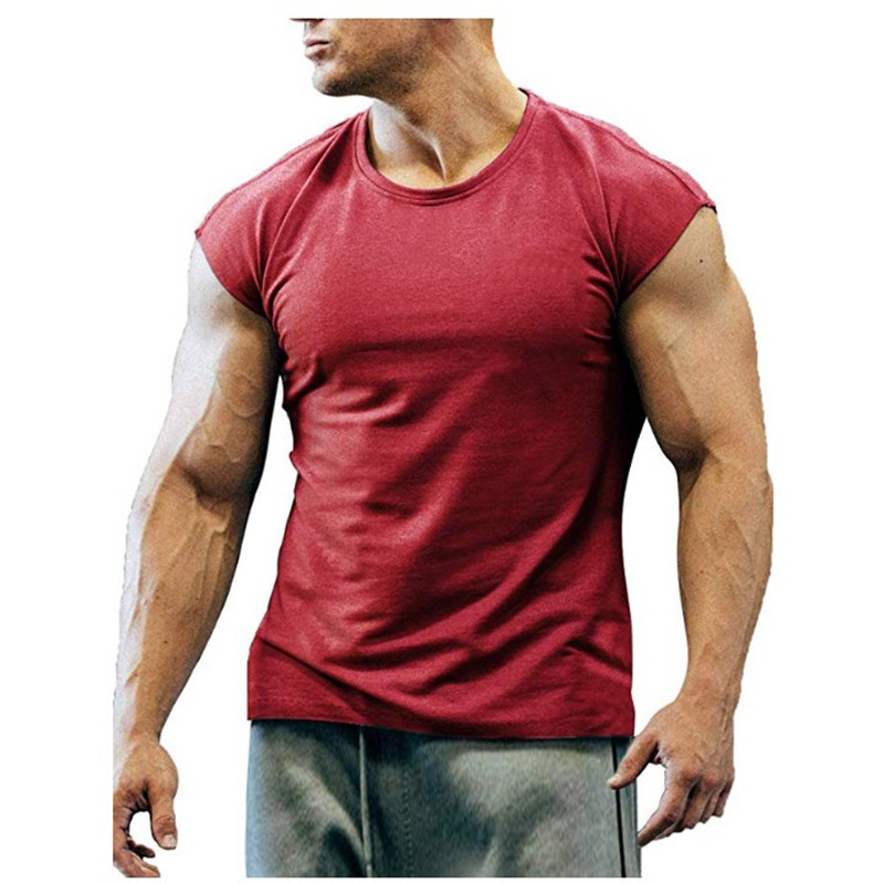 Men's Solid Color Simple Style Round Neck Sleeveless Loose Men's T-shirt display picture 3