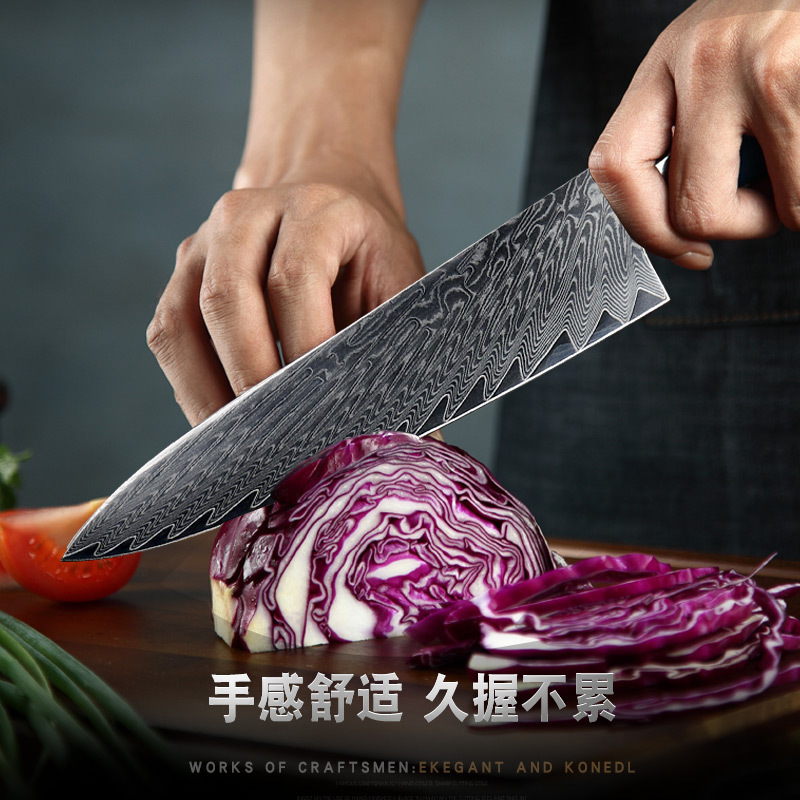 刀具菜刀全套廚房刀具日式刺身刀大馬士革廚師刀VG10鋼材料理刀主