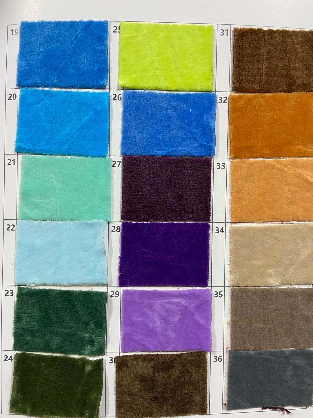 Grueso cristal super suave tela de felpa corta 1,5 lana super suave ropa de peluche de juguete tela de almohada en stock al por mayor