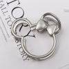 Metal hairgrip, gold clip, crab pin, small hair accessory for bath, South Korea, simple and elegant design