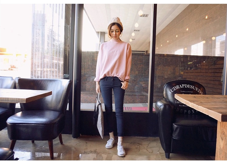 Women's Schnitt hoodie Long Sleeve Unisex Schnitt hoodies Casual Simple Style Solid Color display picture 2