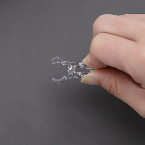 Transparent swallowtail clip student ins girly heart folder study office supplies long tail clip small bill clip