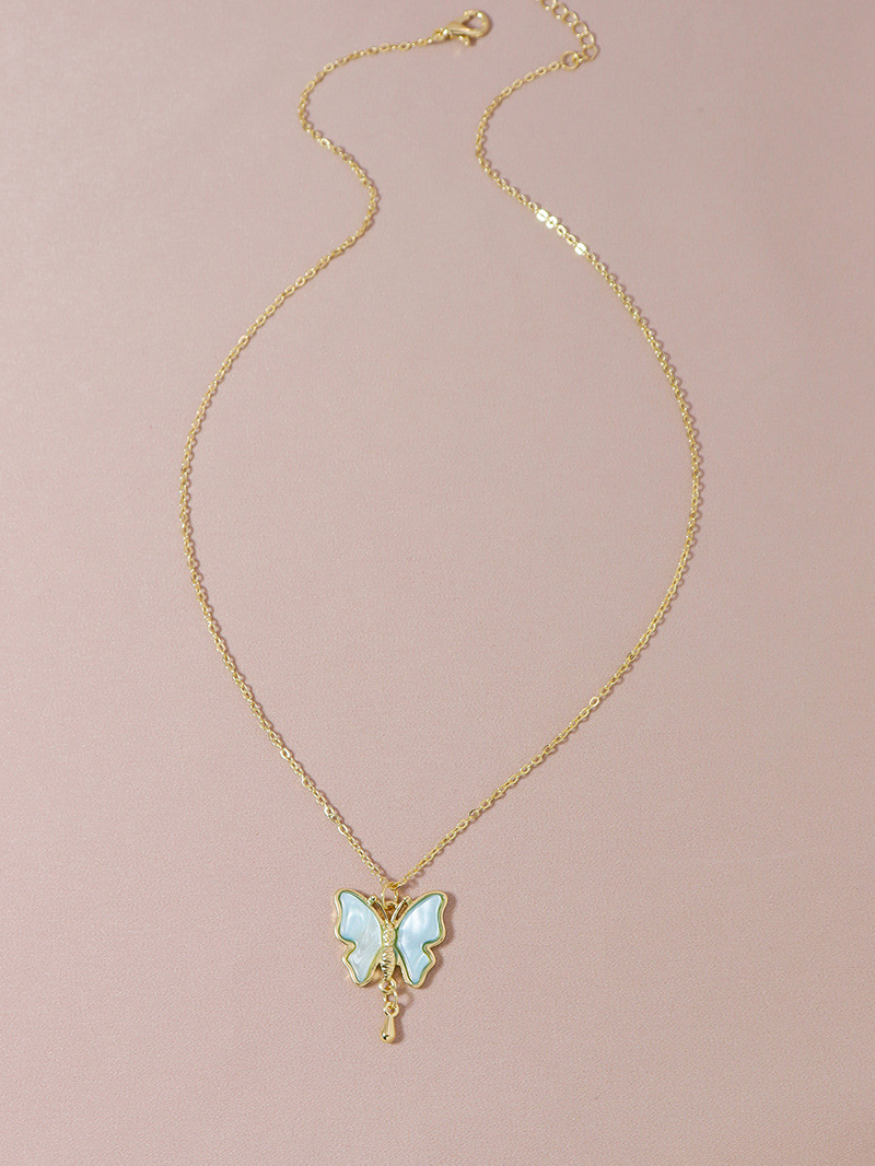 Fashion cute butterfly womenu0027s necklace wholesale