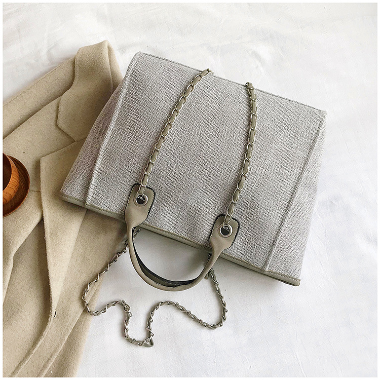 Yuezi Foreign Trade 2024 New European and American Bucket Women's Bag Large Capacity Portable Single Shoulder Diagonal Chain Tote Bag_voghion.com